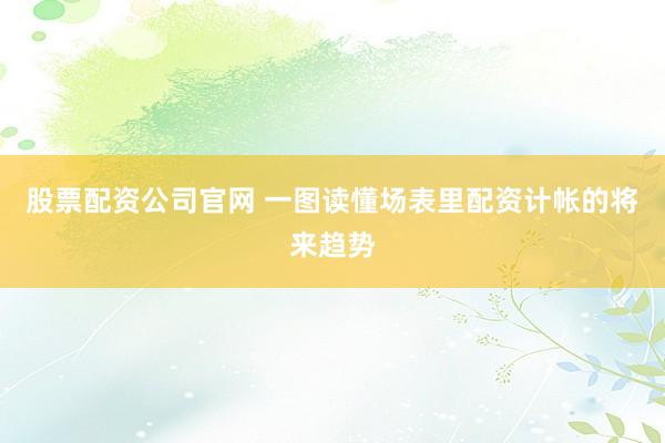 股票配资公司官网 一图读懂场表里配资计帐的将来趋势